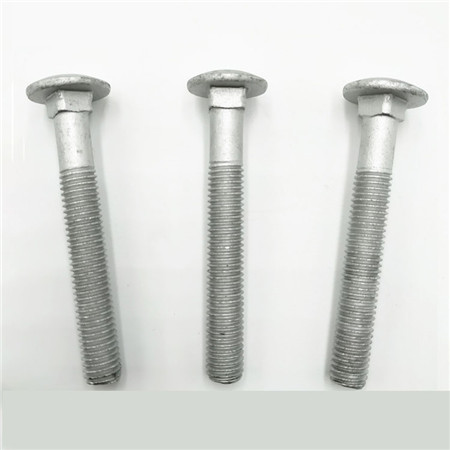 Baut Carriage Neck Ribbed Metric Plated Zinc