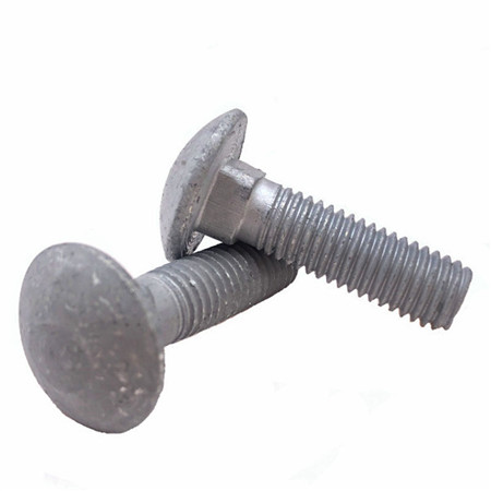 Logo Penyesuaian Carriage Bolt Stainless China Factory Stainless Steel Round Mushroom Head Carriage Bolt Square Neck Neck Carriage Bolt Untuk pengancing