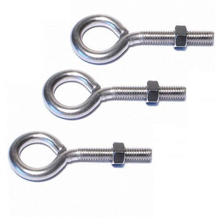 Threaded Rod End Eye Bolt A2 70 Stainless Steel Hook A4 Din444 Lifting Bolt A286 Fasteners China Pembekal A4-80 Din 444