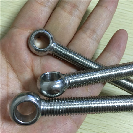 Produk China Tinggi Dipoles M12 M20 Forged Lifting 316 304 Stainless Steel Screw Eye Bolts