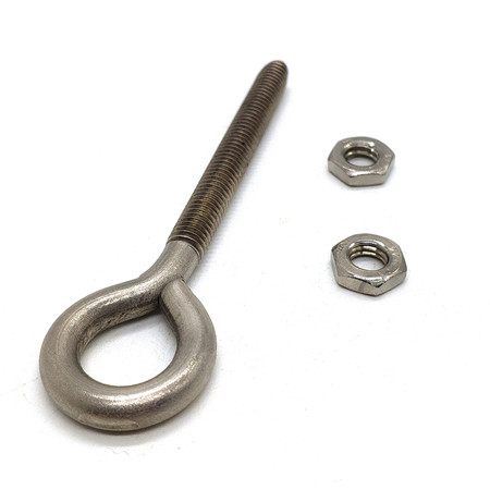 Pembuatan Custom Cnc Turning Threading Stainless Steel Nut Bolt with Brass Washer