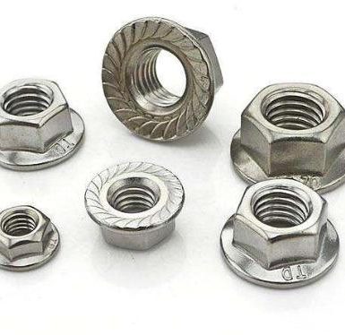 SS304 hex flange nut polos