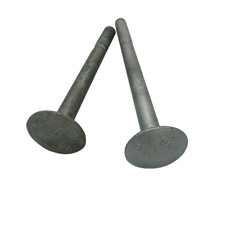 Zink Fasteners Fastener A307 Round Head Bolt With Nibs Carbon Steel Plain Timber Bolts Untuk Industri Kayu